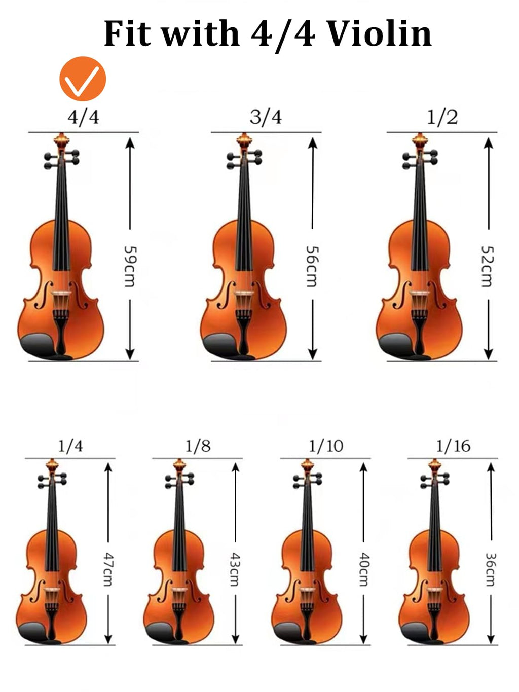 SUEWIO Violin Shoulder Rest for 4/4 Size, Premium Aluminum Alloy Violin Shoulder Rest with Thicken Comfortable Foam Pad & Height Adjustable Feet