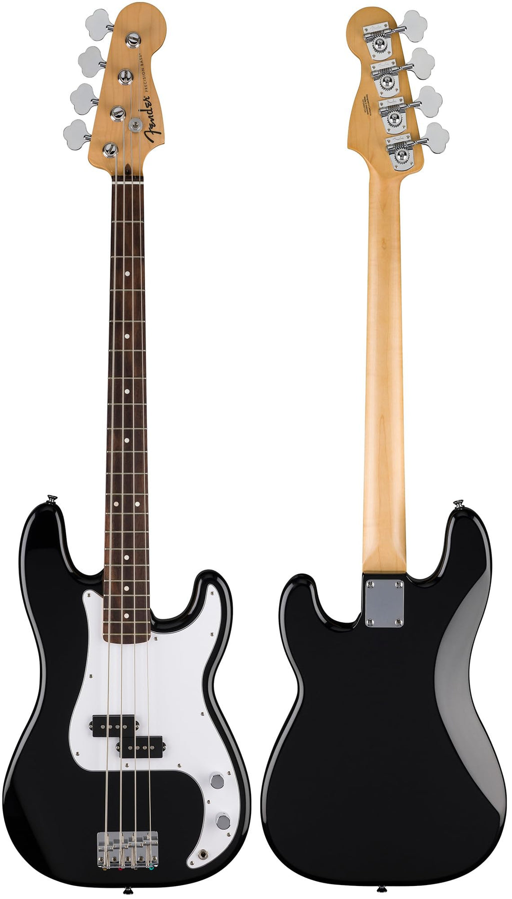 Fender Standard Jazz Bass - Olympic White Bundle with Strap, Guitar Cleaning Kit and Austin Bazaar Instructional Video