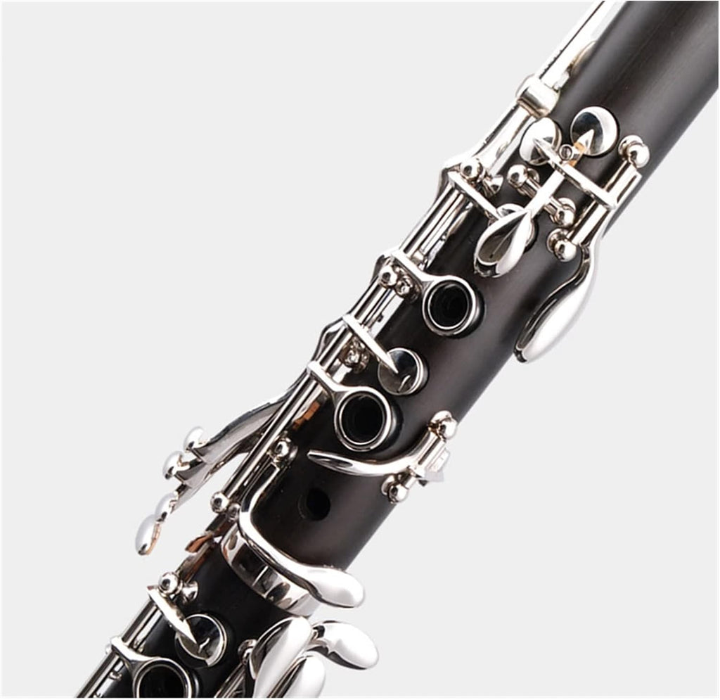 TSTS B-Flat Clarinet Nickel Plated for Beginners Adult Professional Playing Grades Clarinet for Beginner