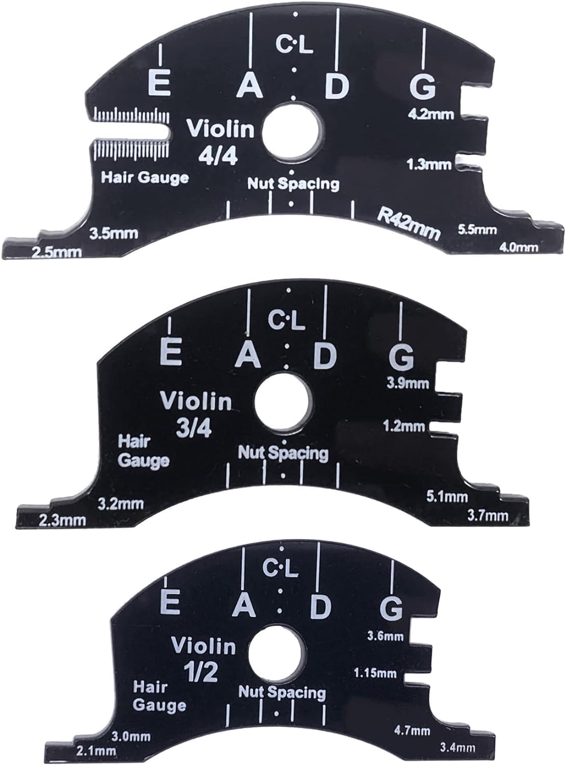 14 Pieces Violin Luthier Install Repair Tool Kit with Template Gauge, String Lifter, Maple Bridge, Sound Post Gauge, Retriever Clip, Setter, Velvet Storage Bag Violin Parts & Accessories