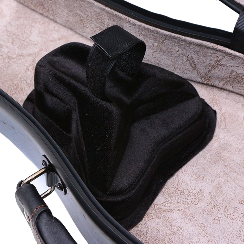 Vetimobato Dazzling Hard Shell Violin Case 4/4 Full Size Strong Light Flight Carbon Fiber Violin Box with Straps Travel Violin Case (Multicolored)