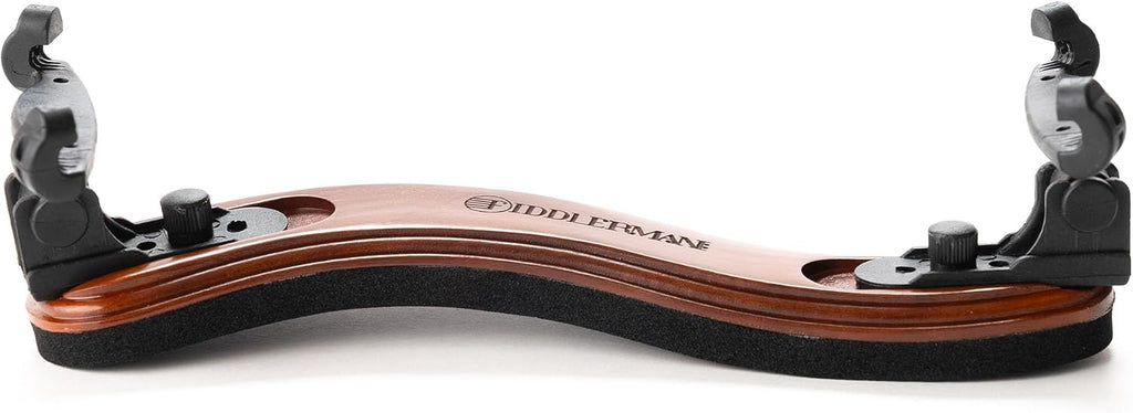 Fiddlerman Wood Violin Shoulder Rest for 4/4 and 3/4 with Collapsible and Height Adjustable Feet
