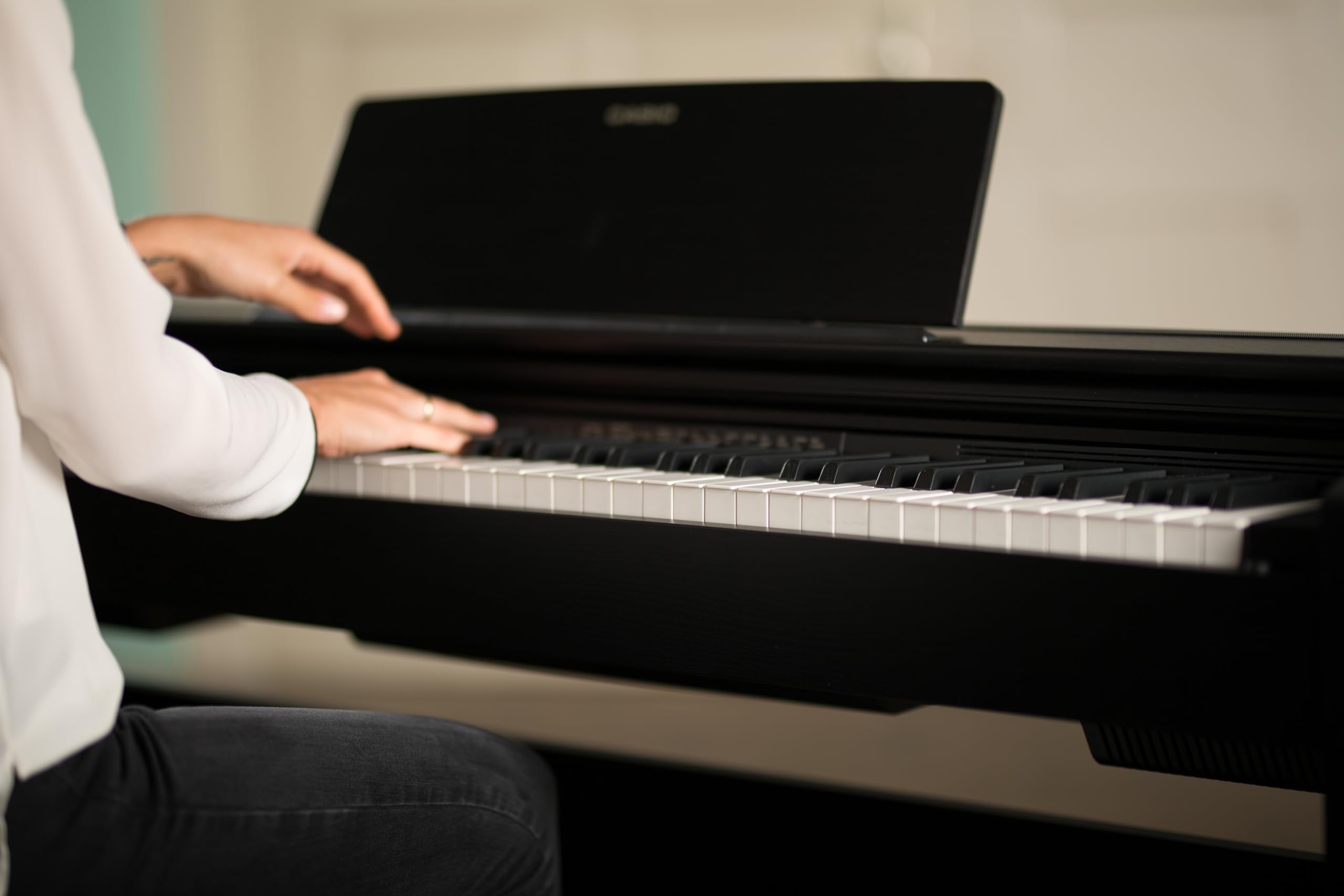 Casio PX-870 Privia Digital Piano - Black Bundle with Furniture Bench, Headphones, Instructional Book, Online Lessons, Instructional DVD, and Austin Bazaar Polishing Cloth