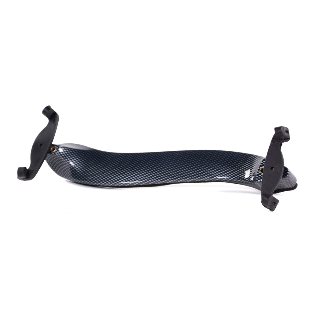 Fiddlerman Light Carbon Fiber Violin Shoulder Rest 4/4 Foam Padding For Comfort With Slight Height Adjustable Feet (Wood Look)