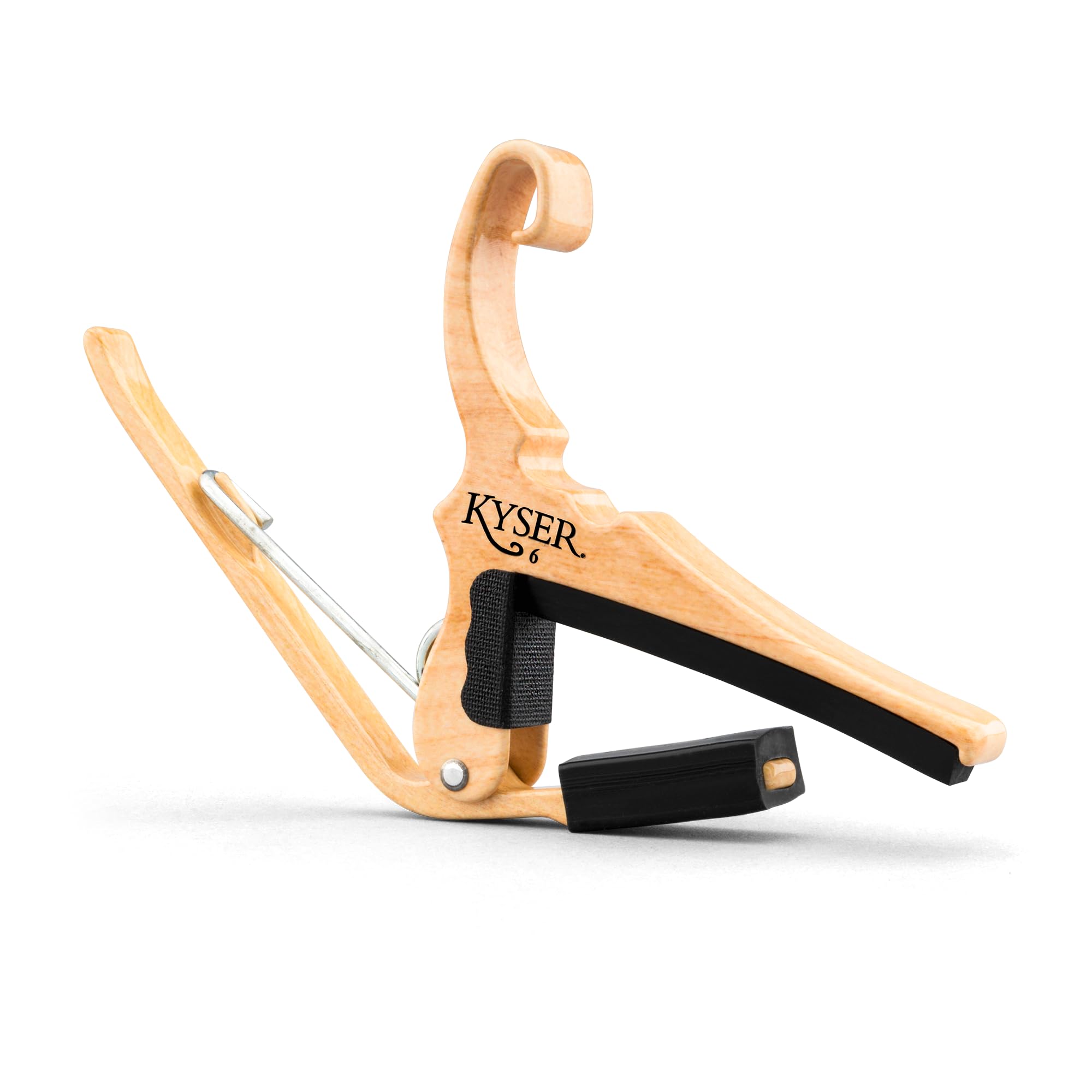Kyser Quick-Change Guitar Capo for 6-string acoustic guitars, Black, KG6BA