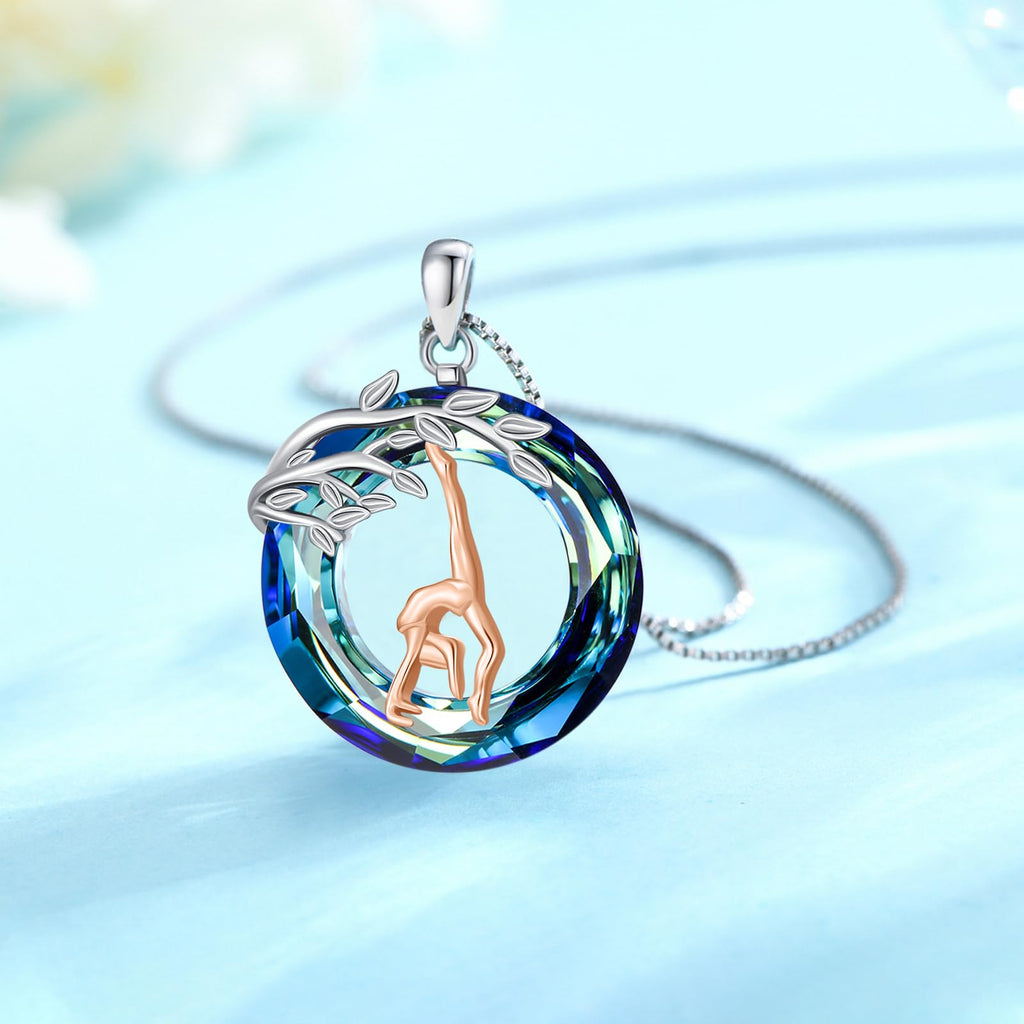Sport/Music Necklace for Women 925 Sterling Silver Crystal Pendant Tree of Life Jewelry Gifts for Sport Players