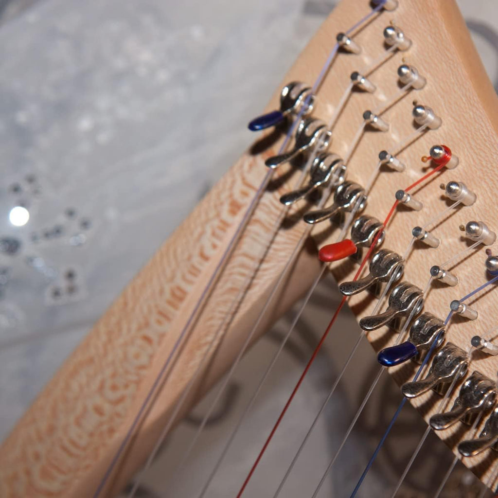 Roosebeck 19-String Pixie Harp w/Full Chelby Levers - Book & Extra Strings