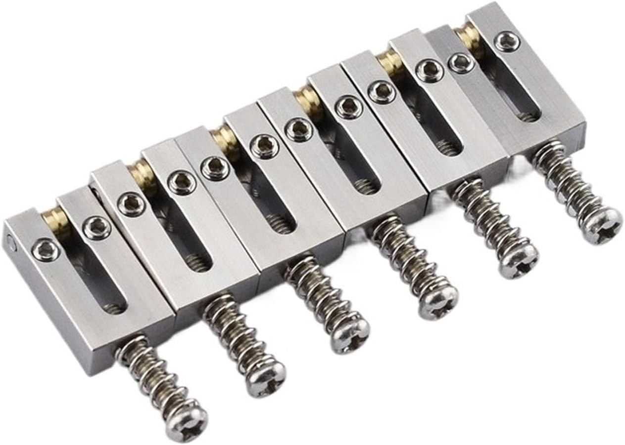 1 Set (6/7/8 Pieces) Electric Guitar Tremolo Bridge Stainless Steel Roller Saddle 10.5MM/10.8MM(10.8MM 7 Pieces)