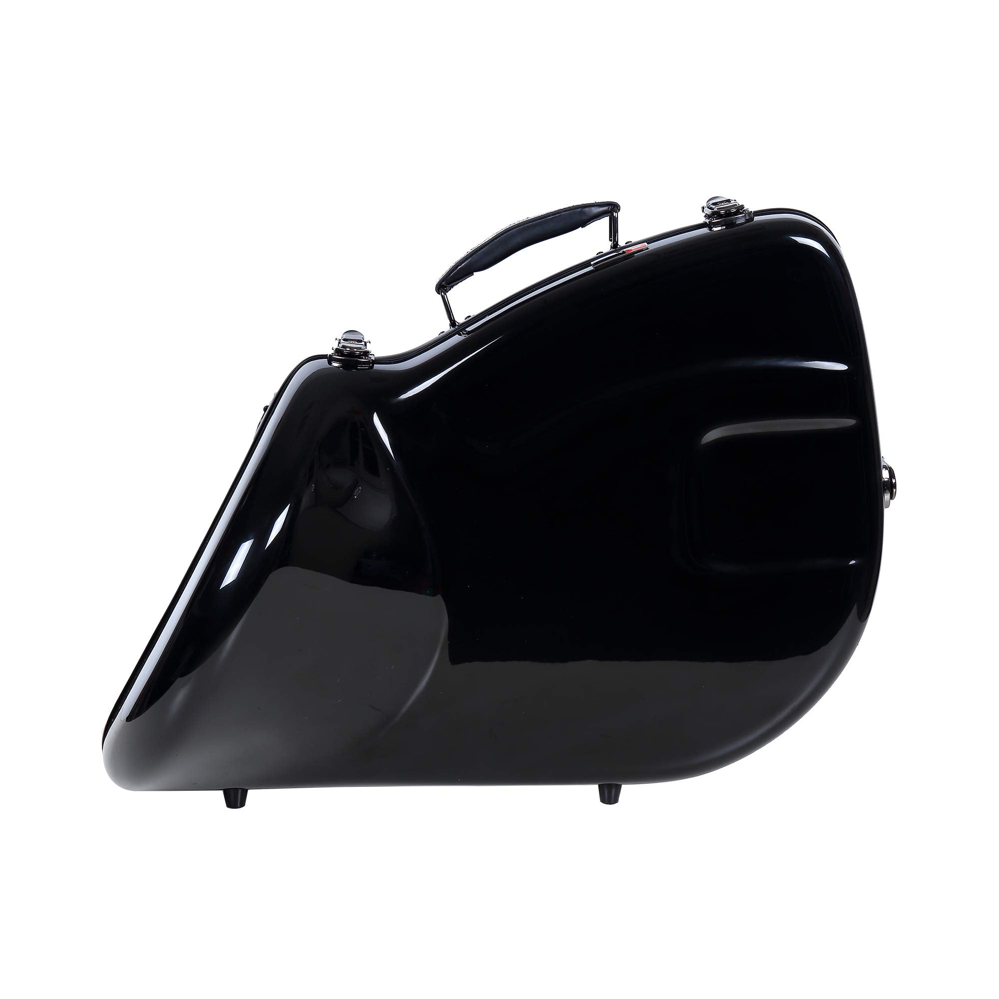 Crossrock Fiberglass Case fits for Trumpet with removable shoulder straps-Black(CRF1020TRBK)