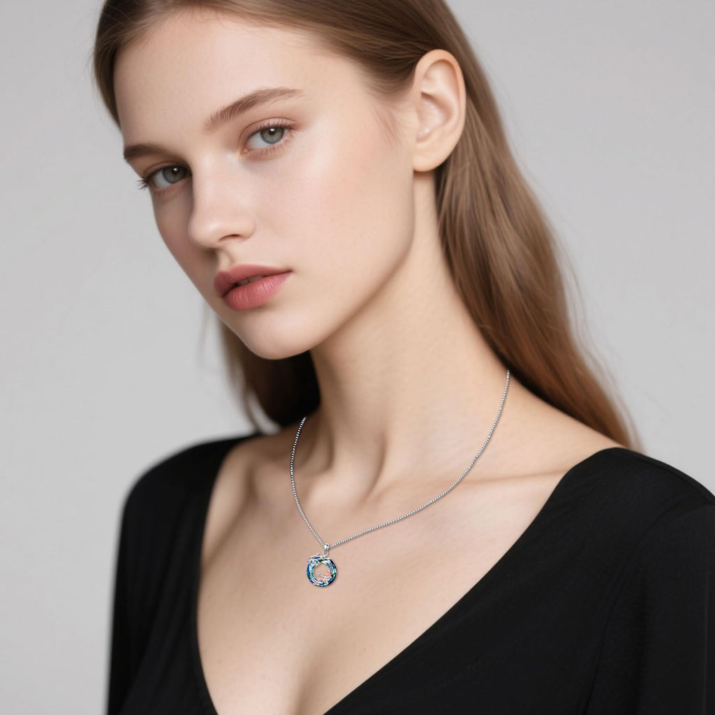 Sport/Music Necklace for Women 925 Sterling Silver Crystal Pendant Tree of Life Jewelry Gifts for Sport Players