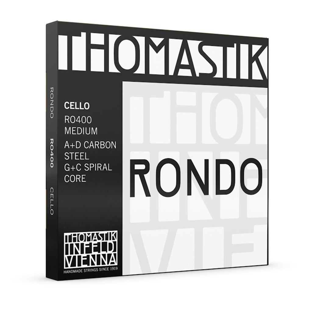 Thomastik-Infeld Rondo Cello Strings RO400, Set for Advanced and Pro Players – Multialloy A&D, Tungsten/Chrome G&C – Soloistic Power – Expressive Focus – Sonorous, Deep Sound - Made in Vienna