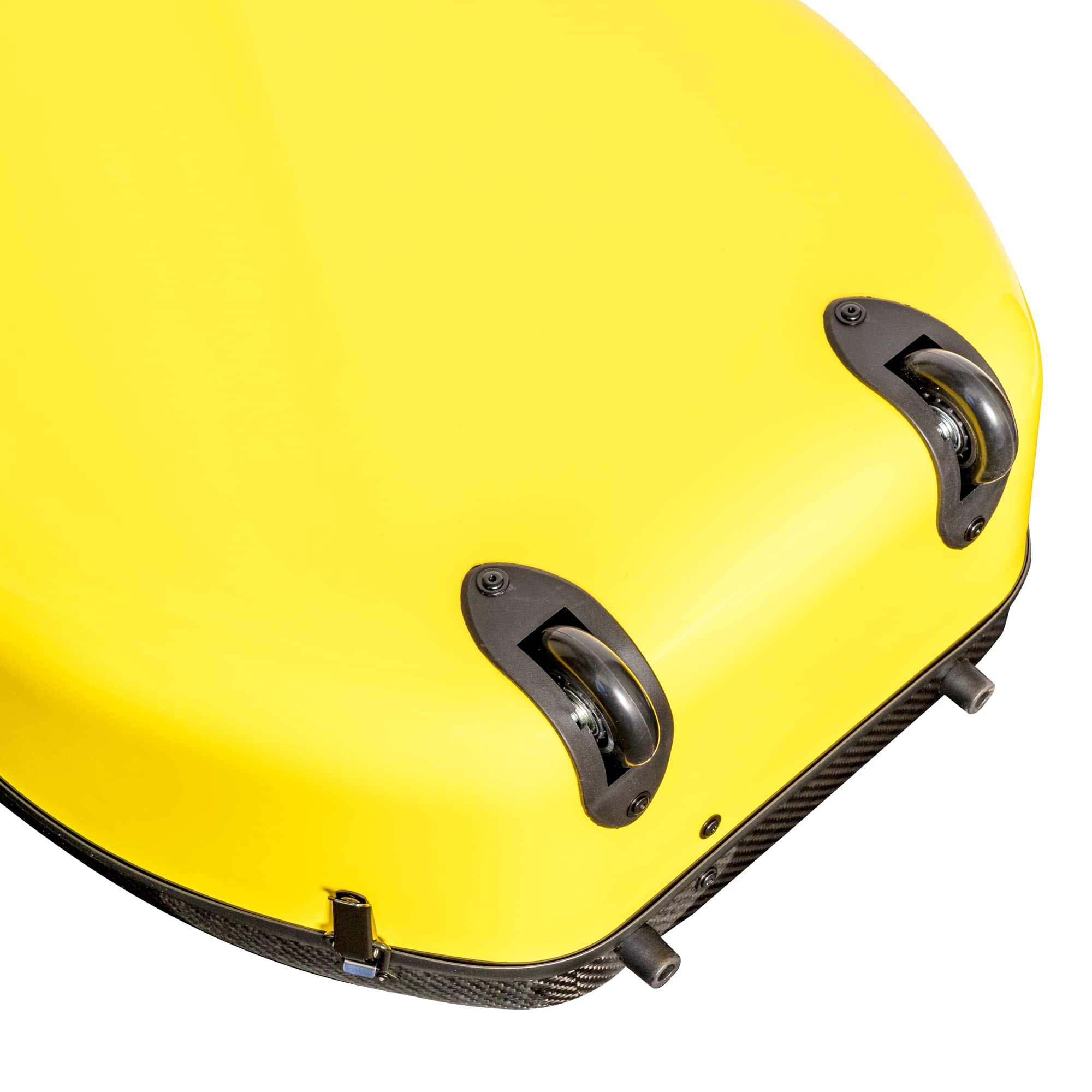 MI&VI CC-9001 Pure 100% Carbon Fiber Cello Case (Full Size) 4/4 with Wheels | Carry Straps | 8lb Lightweight | Tough Shell (3K Blue)