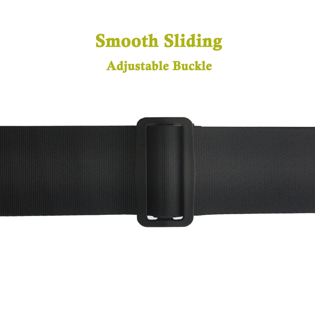 Cello Endpin Stopper Strap Anchor Rest Non-Slip with 2 Holes Adjustable Chair Strap Thick Sponge Padding for Cello Playing or Practice (Black)