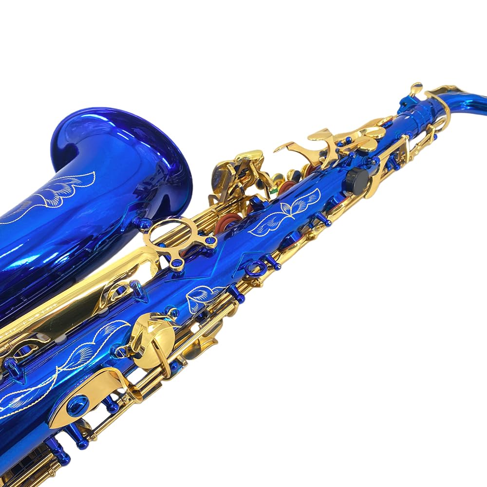 Alto Saxophone E Flat for Adults Student Sax Eb Alto Full Kit With Carrying Sax Case Mouthpiece Straps Reeds Saxophone Beginner Kit