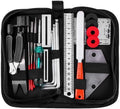 – Professional Guitar Maintenance Kit with String Organizer Guitar Winder String Cutter String Action Ruler Gauge for Acoustic Guitar Ukulele Bass
