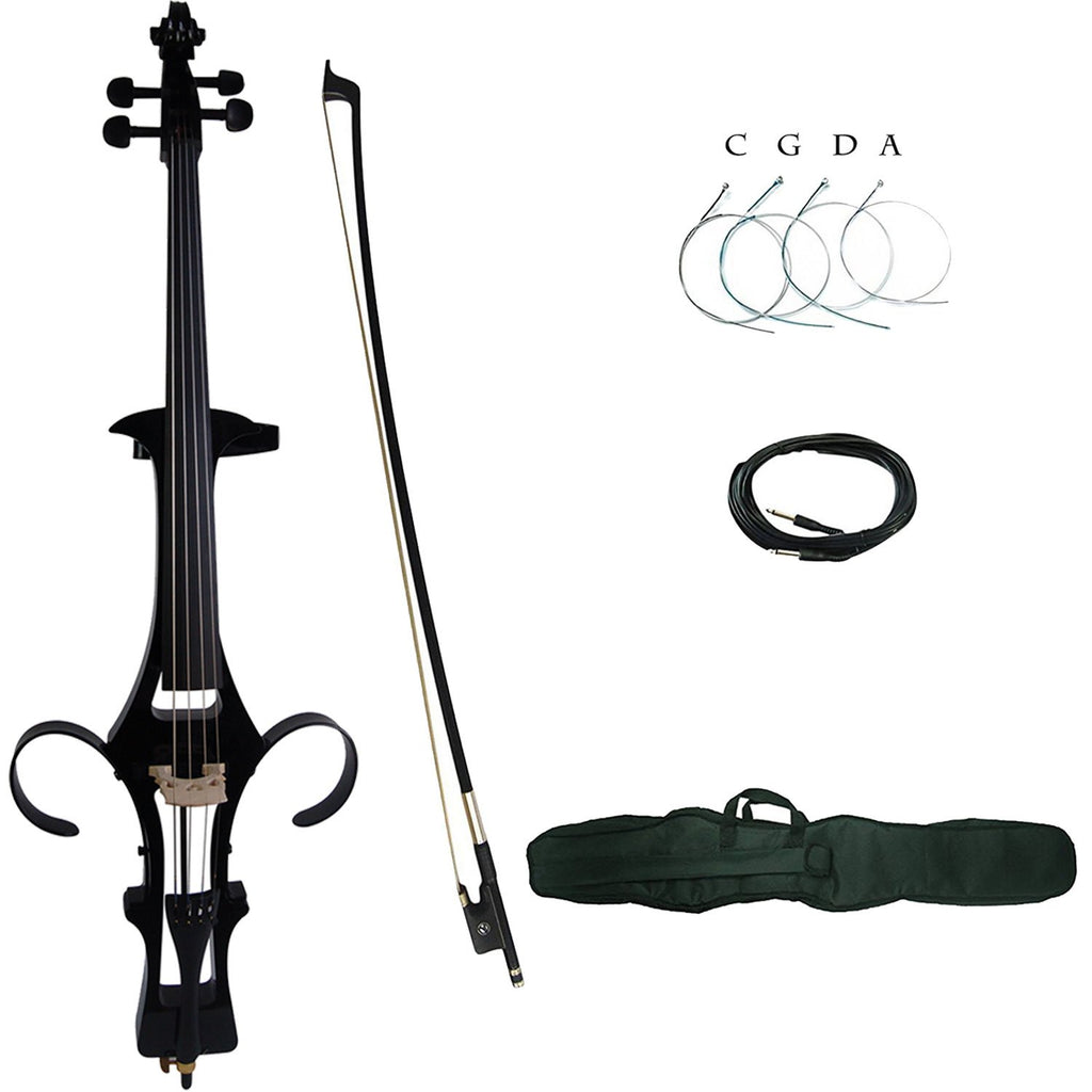 Aliyes Handmade Professional Solid Wood Electric Cello 4/4 Full Size Silent Electric Cello-Soul