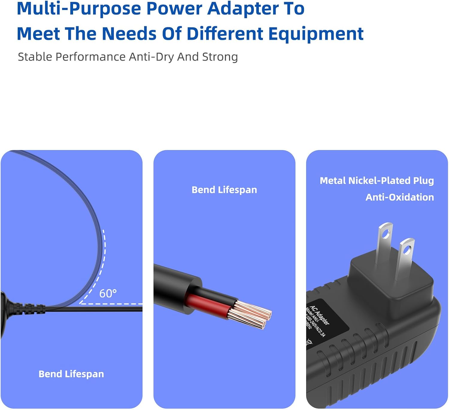 12V 2A AC Adapter Compatible with Model RS-AB02J00-B Power Supply Compatible with Cello TV