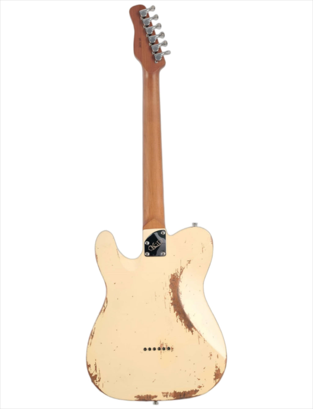 KGD Relic electric guitar mahogany body carbonized maple neck rosewood fretboard 6-string solidbody electric guitar S-S pickupsbrass barrel saddle bridge (Grass Green)