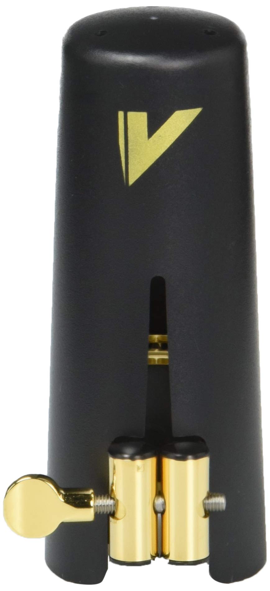 Vandoren LC58DP M/O Ligature and Plastic Cap for Tenor Saxophone; Gilded Finish