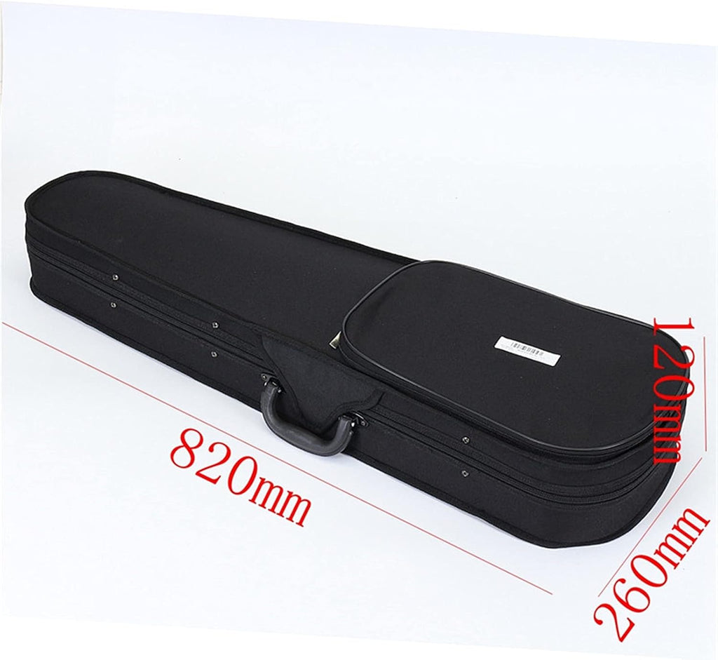 Violin 4/4 Electric Acoustic Full Pack Violin Basswood Fiddle with Violin Case Cover Bow for Musical Stringed Instrument Lover Beginner Cello Kit (Color : Black)