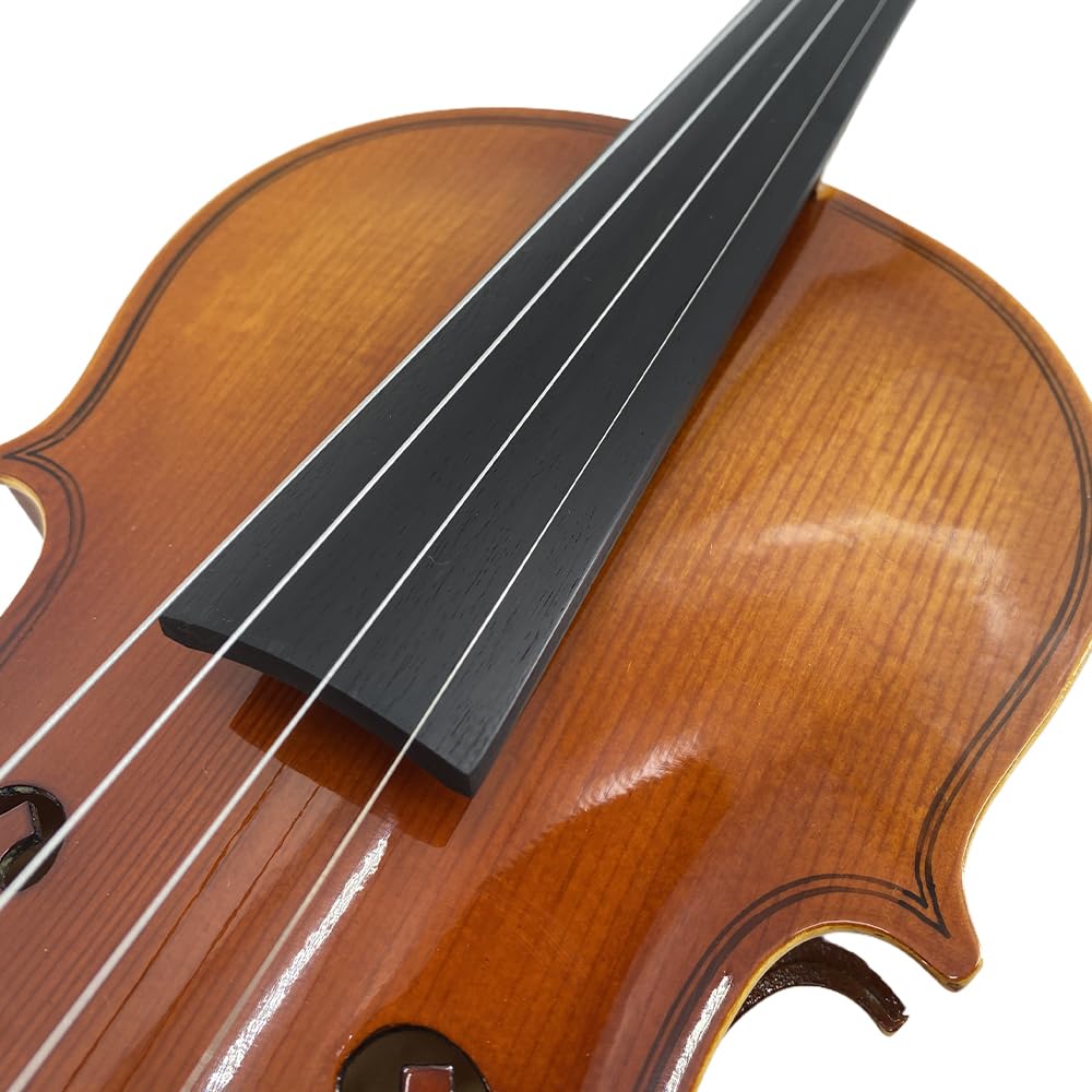 1/2 Violin Set for Beginners Violin Fiddle Set for Beginners with Shoulder Rest Bow Bridge Hard Case and Extra 4strings