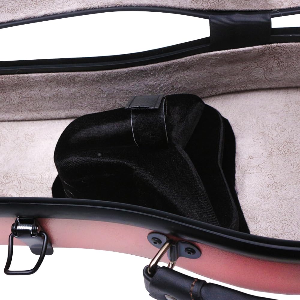 Vetimobato Dazzling Hard Shell Violin Case 4/4 Full Size Strong Light Flight Carbon Fiber Violin Box with Straps Travel Violin Case (Multicolored)