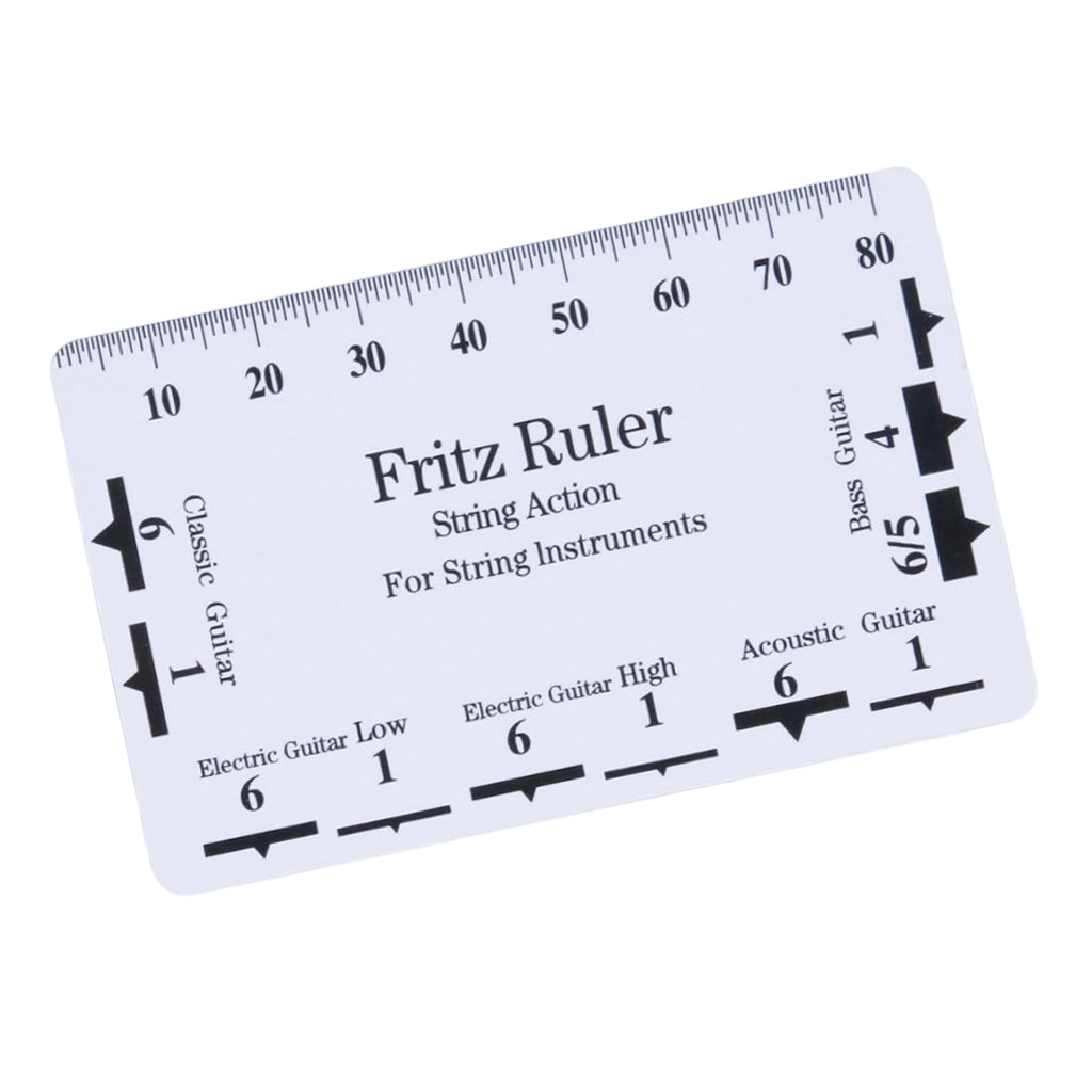 String Action Ruler Gauge String Height Measurement Tool Guitar Fret Leveling Ruler Set Up Repair Enduring Measuring