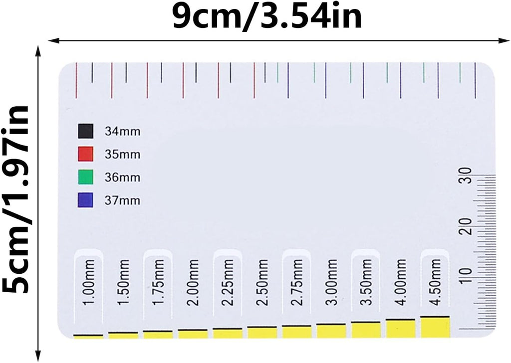 Guitar String Action Gauge Ruler Measuring Tool Guitar Bass Double Sided Guide Luthier Measuring Tool For Guitar Bass