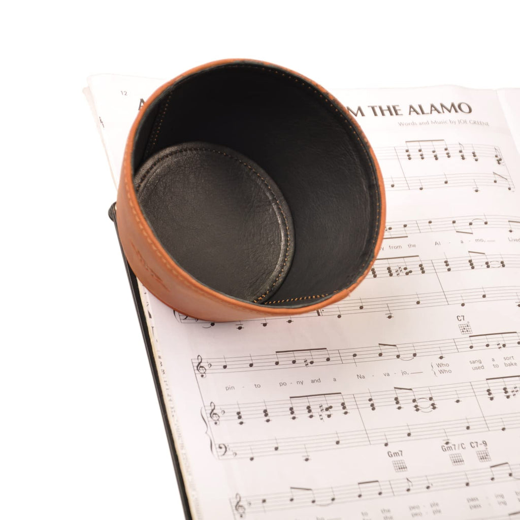 Trombone magnetic mute, lightweight leather mute for jazz and classical trombone players by MG Leather Work (Black)