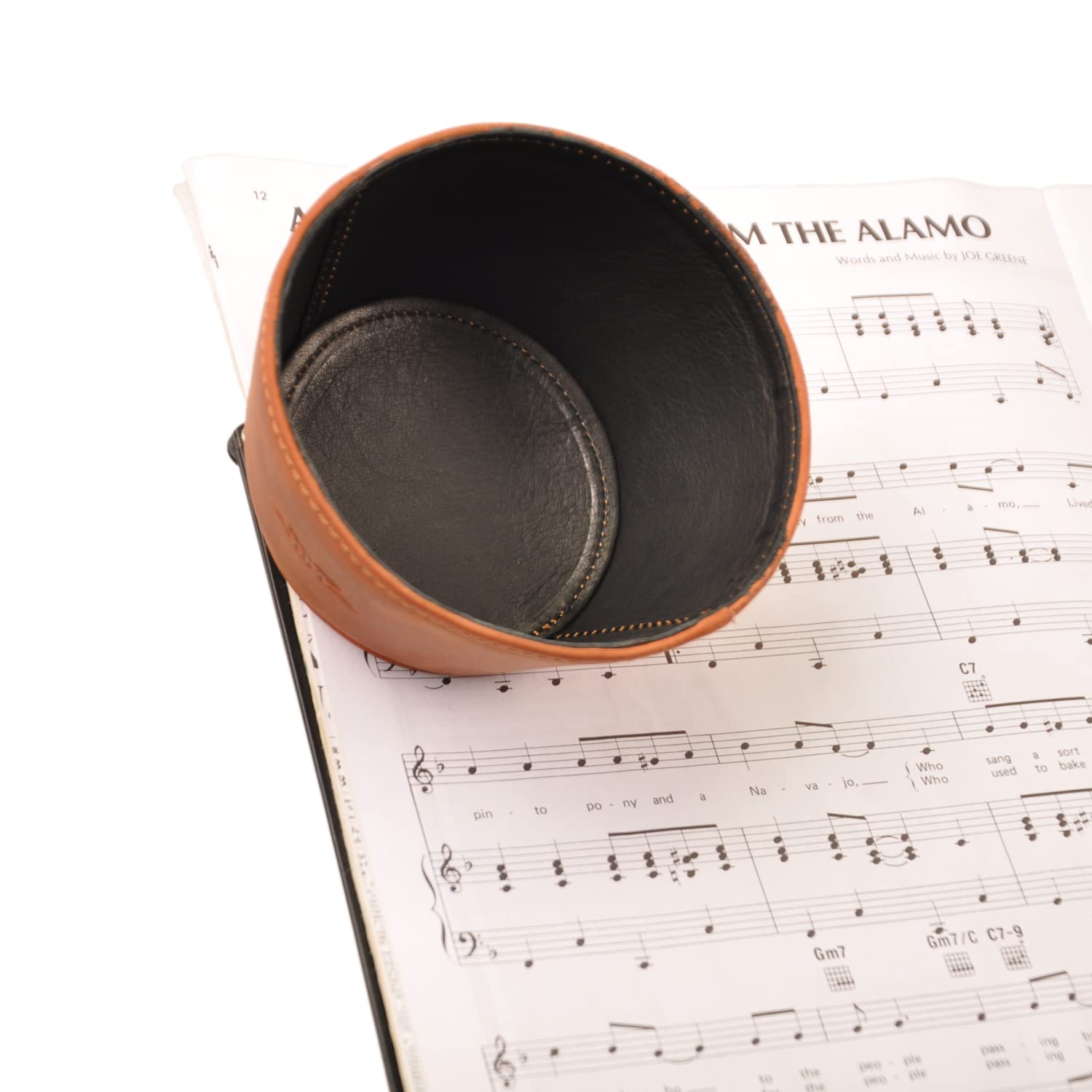 Trombone magnetic mute, lightweight leather mute for jazz and classical trombone players by MG Leather Work (Black)
