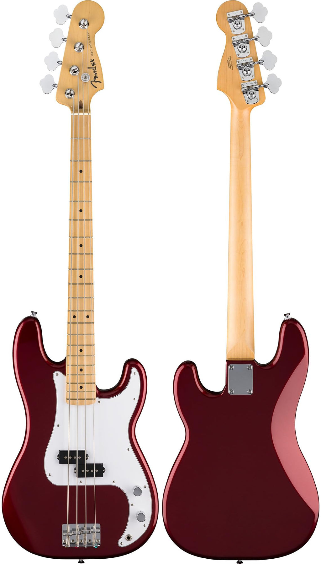 Fender Standard Jazz Bass - Olympic White Bundle with Strap, Guitar Cleaning Kit and Austin Bazaar Instructional Video