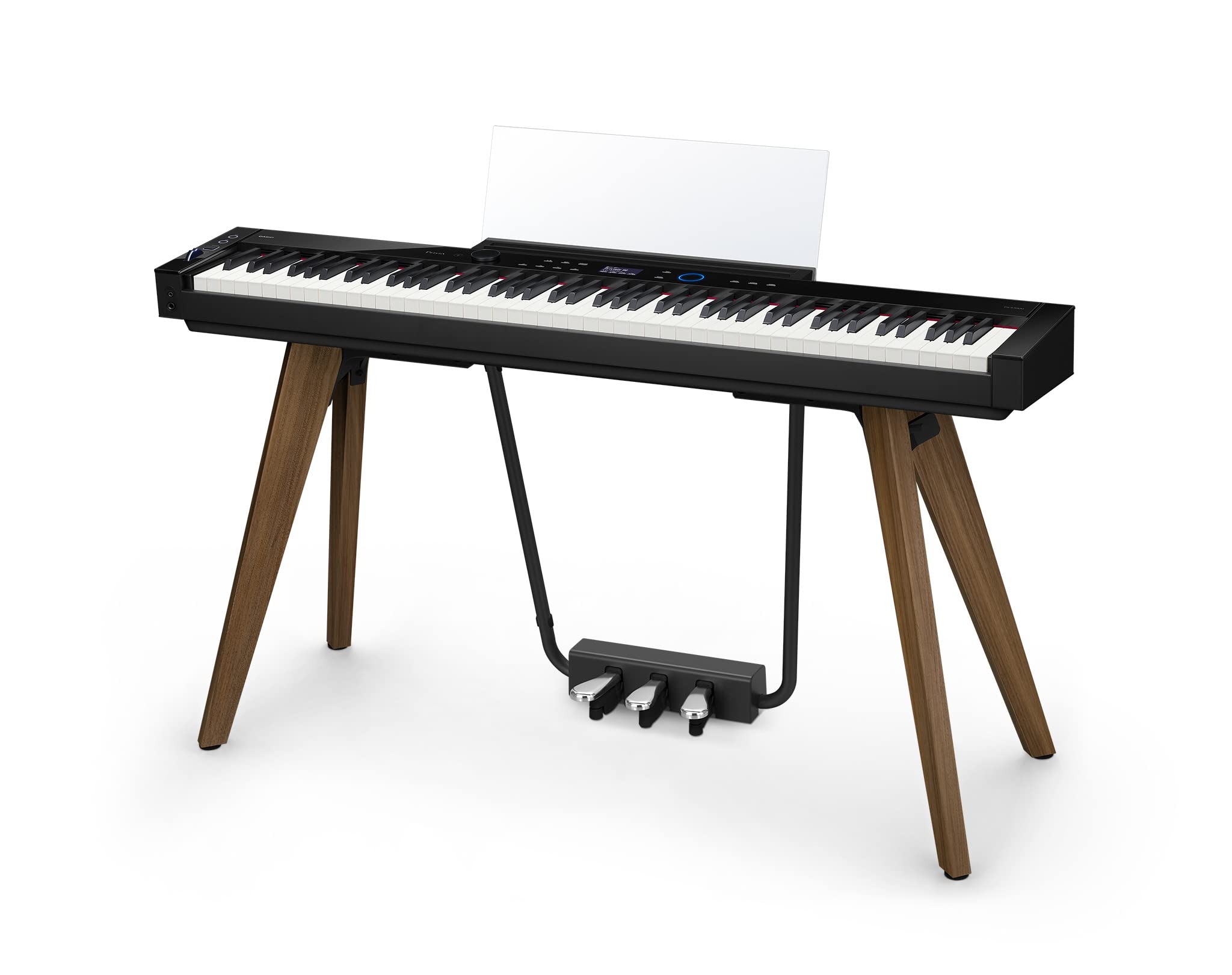 Casio Privia PX-S7000 Digital Piano - Black Bundle with Bench, Stand, Triple Pedal Unit, Headphones, Piano Book, Online Piano Lessons, Austin Bazaar Instructional DVD, and Polishing Cloth