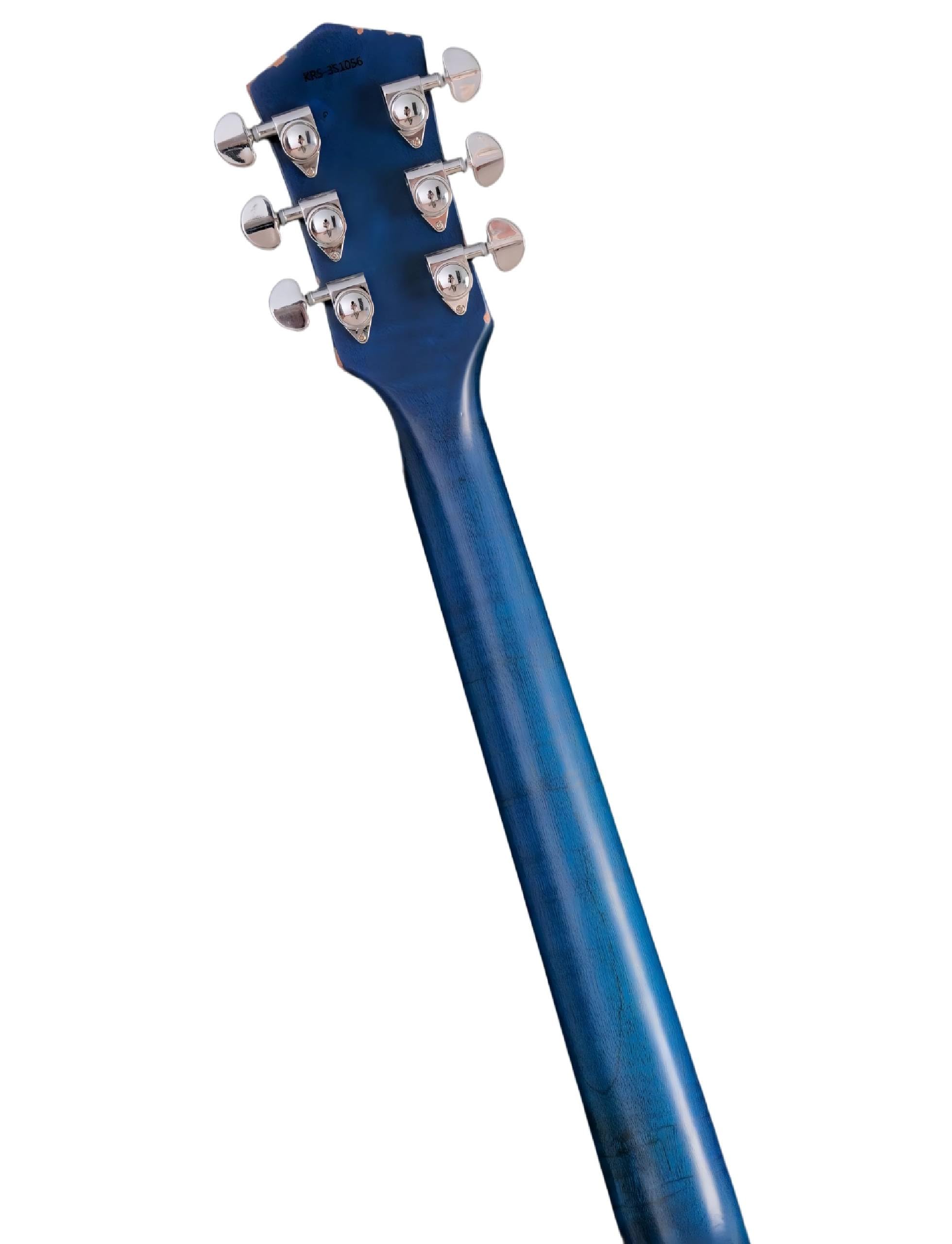 KGD Relic Electric Guitar,Solid Body Electric Guitar With Mahogany Body and Neck,Rosewood Fingerboard,Bone Nut,SG style 6-String Guitar,Professional/Electric Guitars for Adults