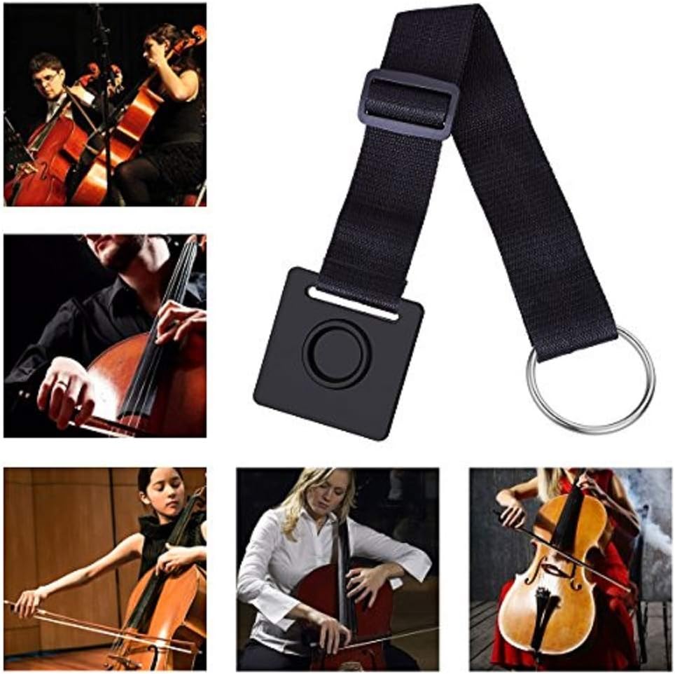 Cello Endpin Anchor Stopper Adjustable Non-slip with O-ring Thick Pad Anti-Scratch Sponge for Cellist Practice Performance