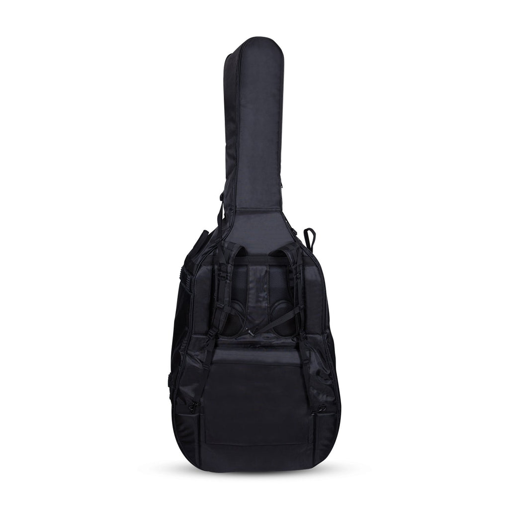 Crossrock Fiberglass Cello 4/4 Full Size Hardshell Case with Wheels in Yellow