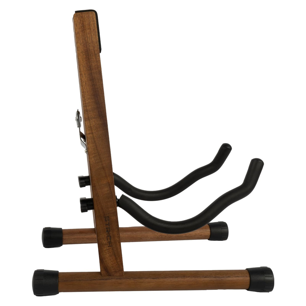 STRICH Wood Guitar Stand, A-Style Folding Acoustic Electric Floor Guitars Stand, Wood Ukulele Holder for Bass, Cello, Mandolin, Banjo, SGS-02