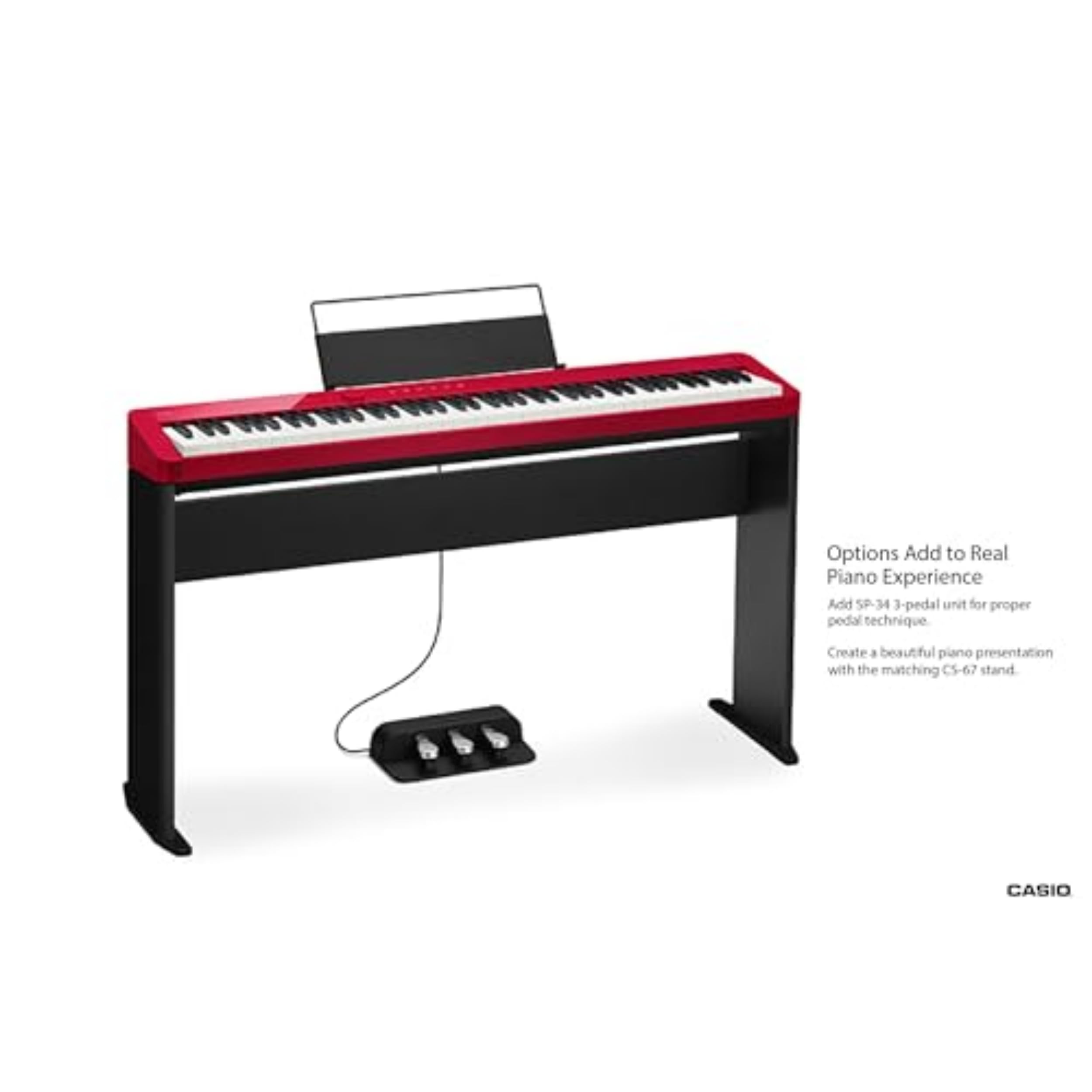 Casio Privia PX-S1100 – 88-Key Touch-Responsive Weighted Digital Piano | Ultra-Portable | Superior Sound | German Grand Tone, Bluetooth, Casio Music Space App | Mellow Beige