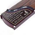 Professional Rosewood Guzheng, 163Cm for Adults, Suitable for Adults/Children/Beginners (Rich Peony/Ancient Rhyme Calligraphy),A