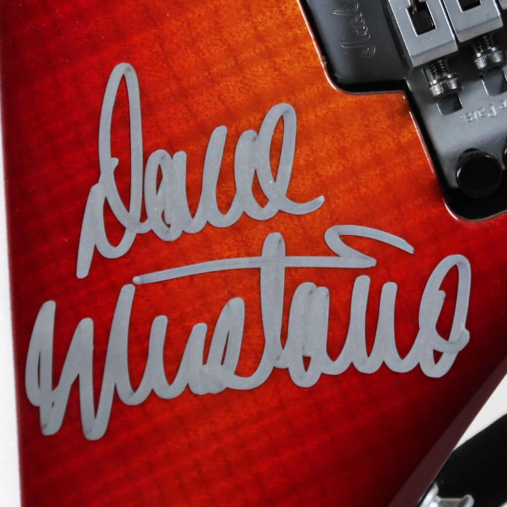 Dave Mustaine Stage-Used Guitar Signed Megadeth Jackson V Sunburst - COA JSA Graded 10 & 100% Authentic Team