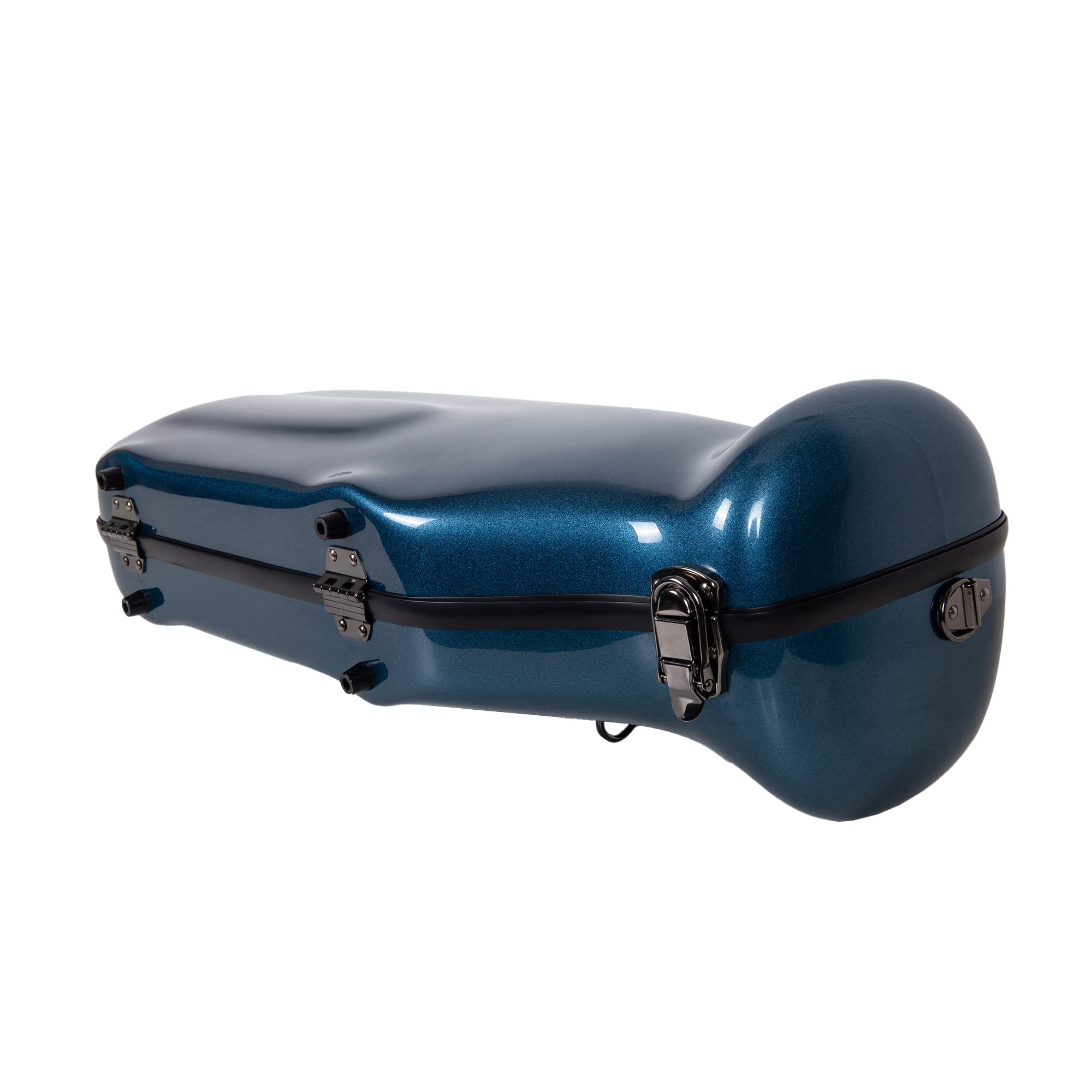 Crossrock Fiberglass Case fits for Trumpet with removable shoulder straps-Black(CRF1020TRBK)