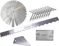 13pcs Guitar Luthier Tools Set Guitar Radius Gauge Unilateral Neck Straight Edge String Action Gauge Ruler Feeler Gauge Fret Rocker Fret Set Up Tool for Guitar Fretboard and Frets