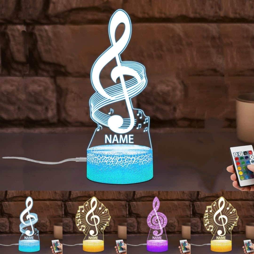 Personalized Name Violin Crystal Desktop Ornaments for Club Bedroom Office Custom Music Theme Stained Glass Acrylic Tabletop Plaque 2D Flat Electric Cello Figurine Sculpture for Violinist Cellist