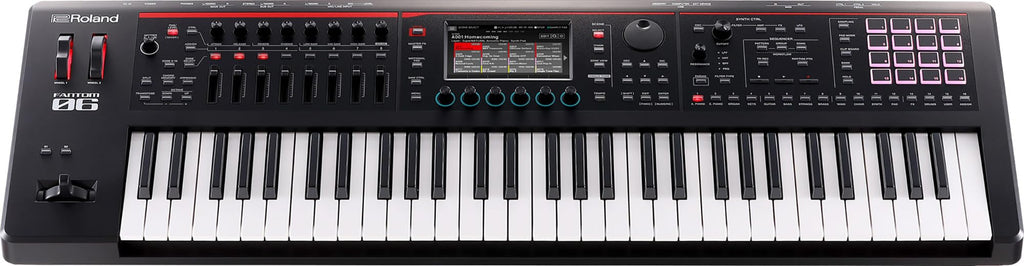 Roland Fantom 8 EX 88-Key Workstation Keyboard Synthesizer Bundle with Adjustable Stand, Sustain Pedal, Online Piano Lessons, Instructional DVD, and Austin Bazaar Polishing Cloth
