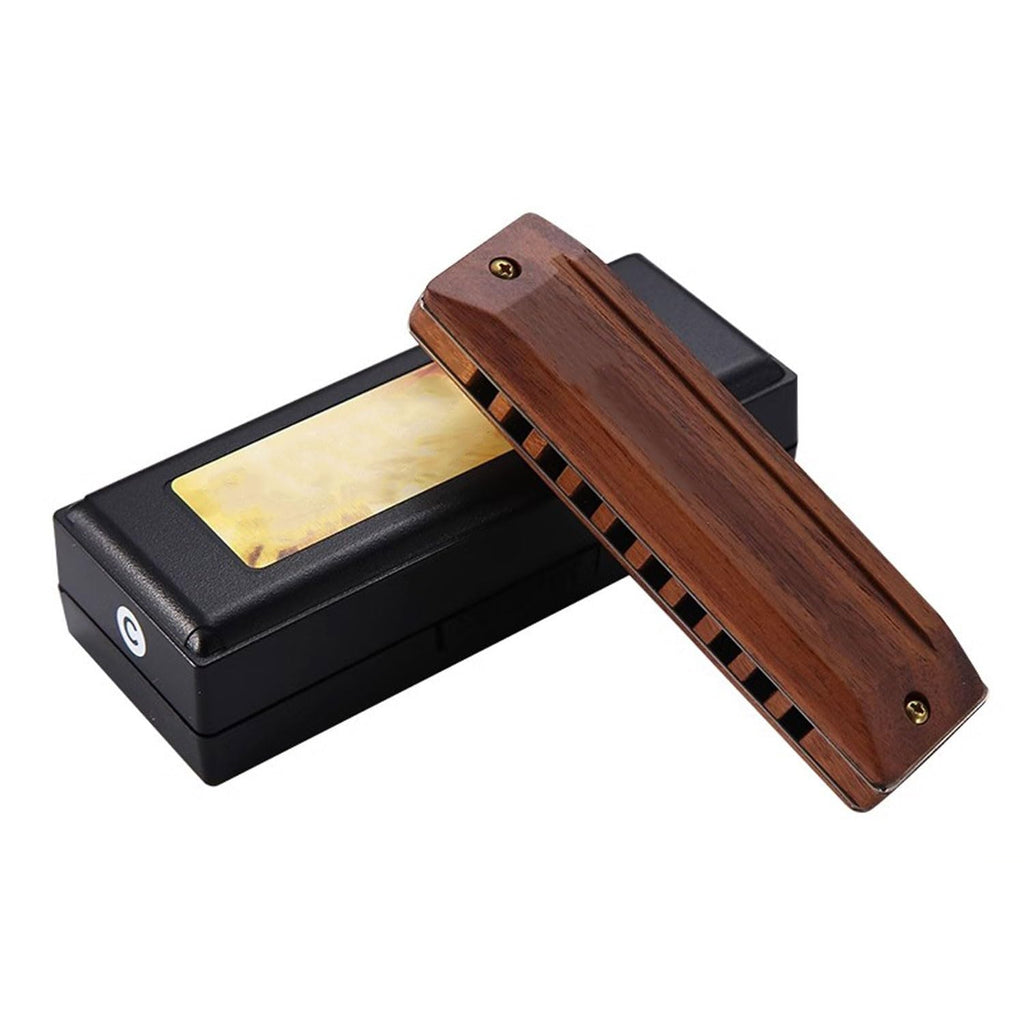 harmonicas for adults instruments for kids chromatic harmonica Diatonic 10-Hole 20-Tone Walnut Harmonica, Suitable for Students, Adults and Beginners /290