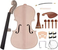TUOREN 4/4 Violin DIY Kit Build Your Own Violin Fiddle Kit Full Size Violin Basswood with Complete Parts & Accessories Gift for Beginners