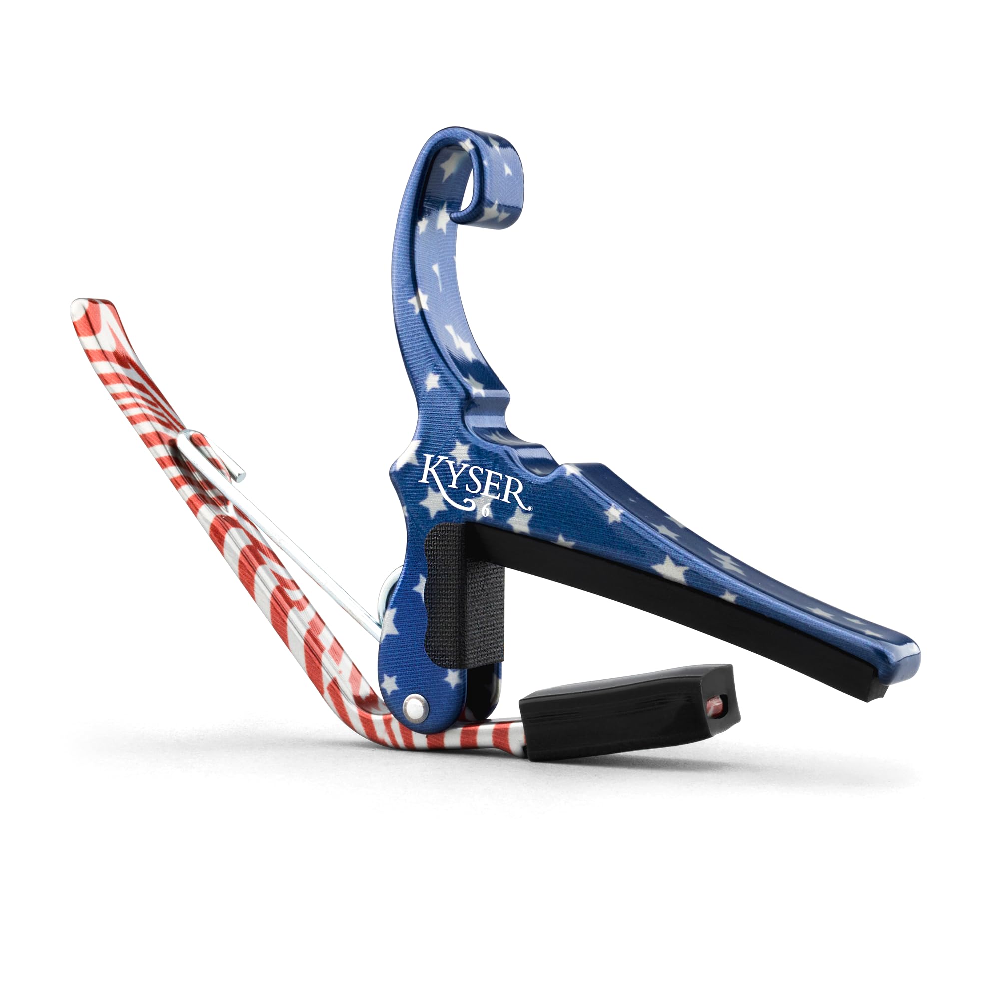 Kyser Quick-Change Guitar Capo for 6-string acoustic guitars, Black, KG6BA