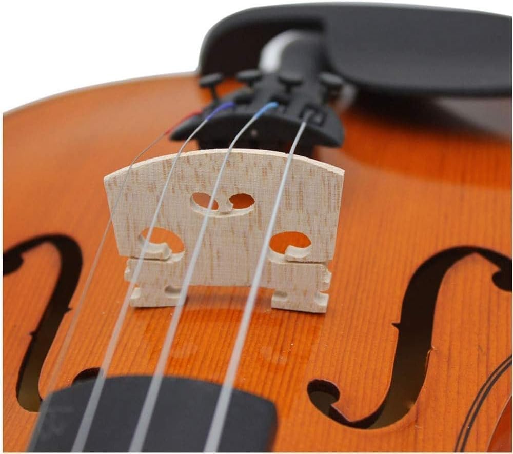14 Pieces Violin Luthier Install Repair Tool Kit with Template Gauge, String Lifter, Maple Bridge, Sound Post Gauge, Retriever Clip, Setter, Velvet Storage Bag Violin Parts & Accessories