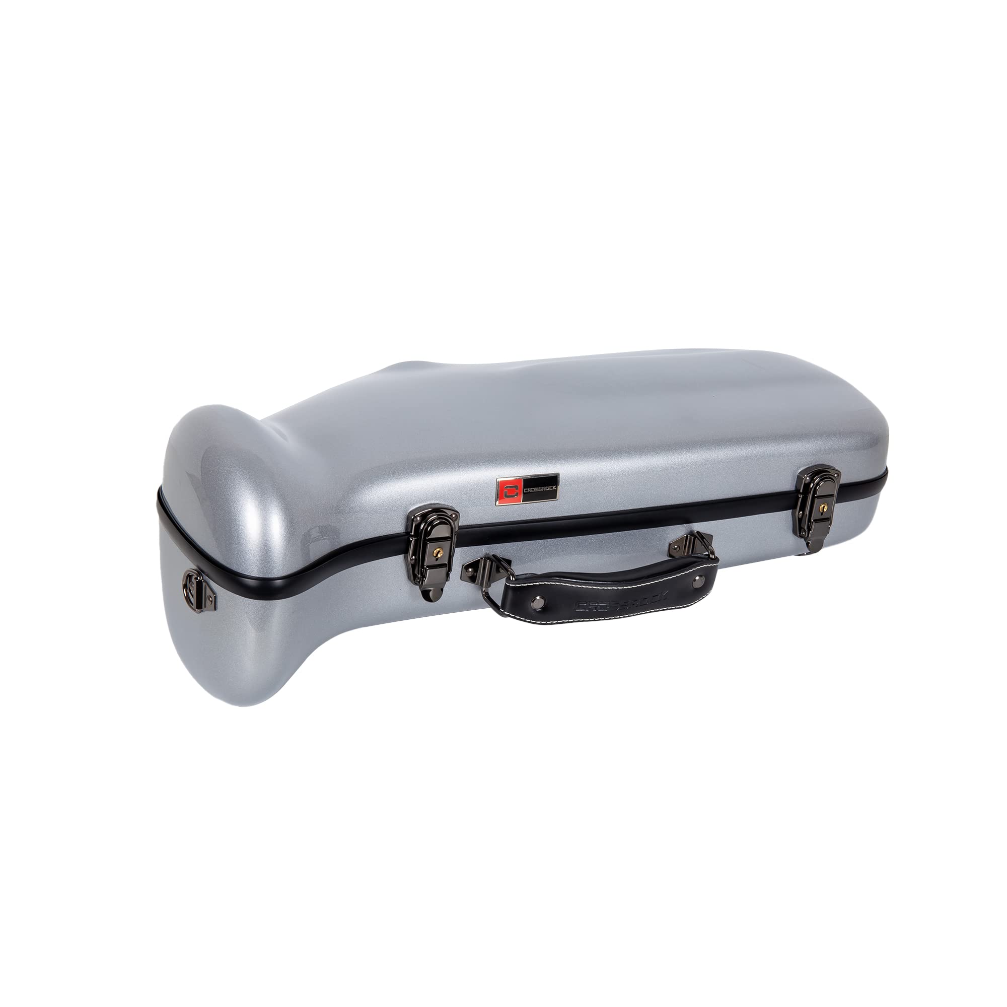 Crossrock Fiberglass Case fits for Trumpet with removable shoulder straps-Black(CRF1020TRBK)