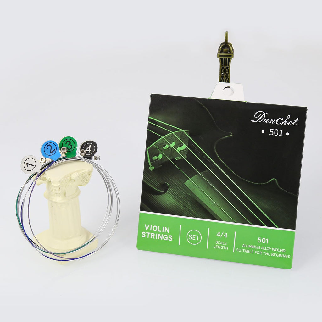 Violin Strings 4/4 Full Set Professional Performance Grade, Ball End, Nylon Wound 901B (Includes E, A, D, G Strings)…
