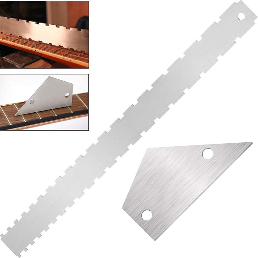 Professional Guitar Set Featuring Gauge and String Action Ruler Suitable for Accurate Measurements Portable Guitar Tool